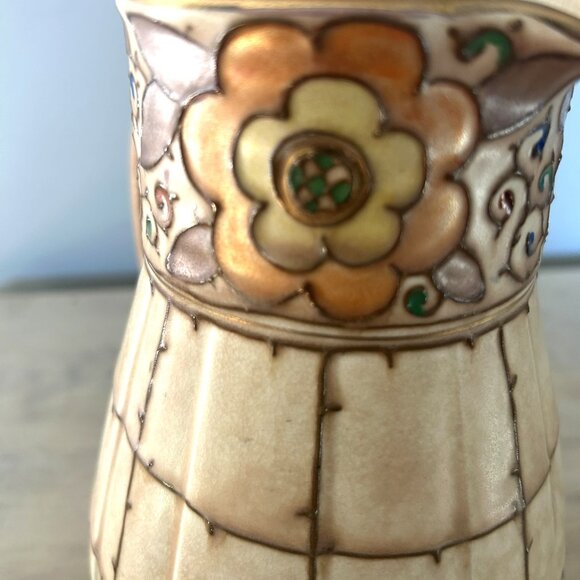 Charlotte Rhead Art Deco Bursley Ware Trellis Pattern Jug england - Picture 8 of 11